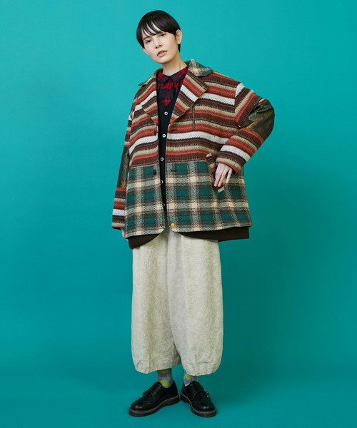 FRAPBOIS（フラボア）の「ミックコート（その他アウター・レディース・レッド/ブラック・1/2）」の17枚目の写真