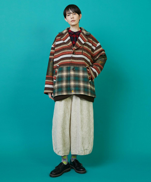 FRAPBOIS（フラボア）の「ミックコート（その他アウター・レディース・レッド/ブラック・1/2）」の19枚目の写真