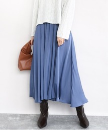 MK MICHEL KLEIN（エムケーミッシェルクラン）の「起毛サテンガウチョパンツ/洗える（その他パンツ）」