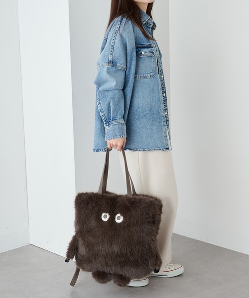 ROOTOTE(ルートート)の「【ROOTOTE】EU.TALL.2way.クリプテッド-E 3617(トートバッグ・レディース・ブラウン/アイボリー/グレー・FREE)」の20枚目の写真