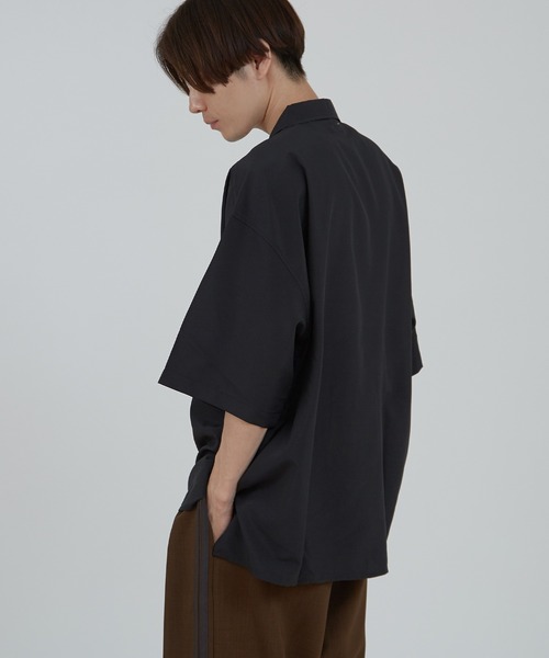 improves（インプローブス）の「無地＆総柄プリント ハーフジップ 半袖シャツ（シャツ/ブラウス・メンズ・ネイビー系/グレー系/ブラック系/ネイビー/ホワイト/ブラック/ホワイト系・MEDIUM/LARGE）」の20枚目の写真