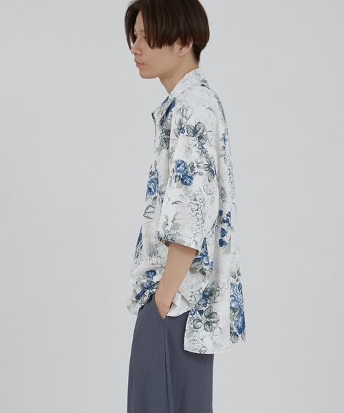 improves（インプローブス）の「無地＆総柄プリント ハーフジップ 半袖シャツ（シャツ/ブラウス・メンズ・ネイビー系/グレー系/ブラック系/ネイビー/ホワイト/ブラック/ホワイト系・MEDIUM/LARGE）」の16枚目の写真