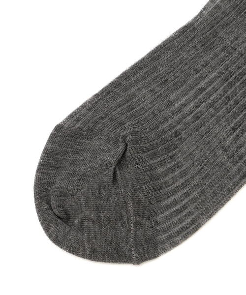 Piedi Nudi(ピエディヌーディ)の「【piedi nudi】シアーリブソックス(ソックス/靴下・レディース・ホワイト系その他/グレー・FREE)」の5枚目の写真
