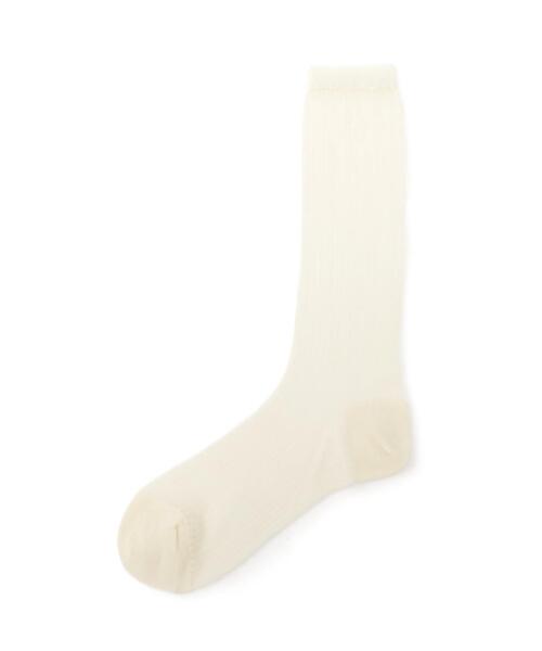 Piedi Nudi(ピエディヌーディ)の「【piedi nudi】シアーリブソックス(ソックス/靴下・レディース・ホワイト系その他/グレー・FREE)」の1枚目の写真