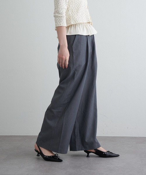 RAY CASSIN（レイカズン）の「フリルベルト付ルーズスラックスパンツ（その他パンツ・レディース・ネイビー/グレー/ブラック・FREE）」の14枚目の写真