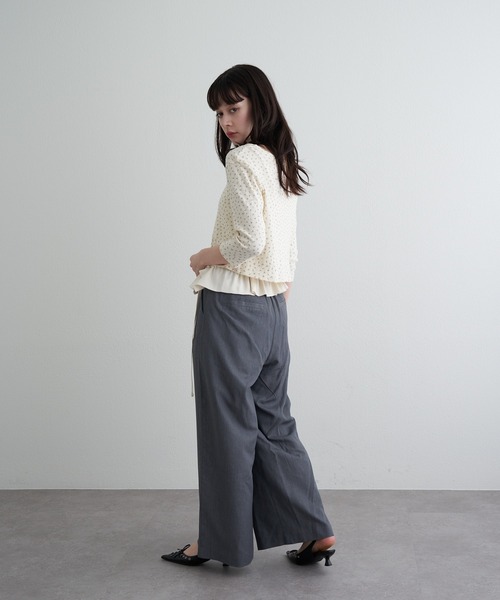 RAY CASSIN（レイカズン）の「フリルベルト付ルーズスラックスパンツ（その他パンツ・レディース・ネイビー/グレー/ブラック・FREE）」の20枚目の写真