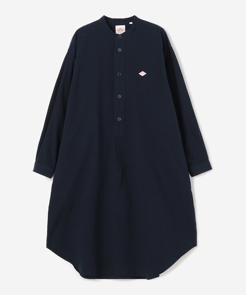 DANTON | バンドカラー 長袖チュニック WOMEN（シャツワンピース