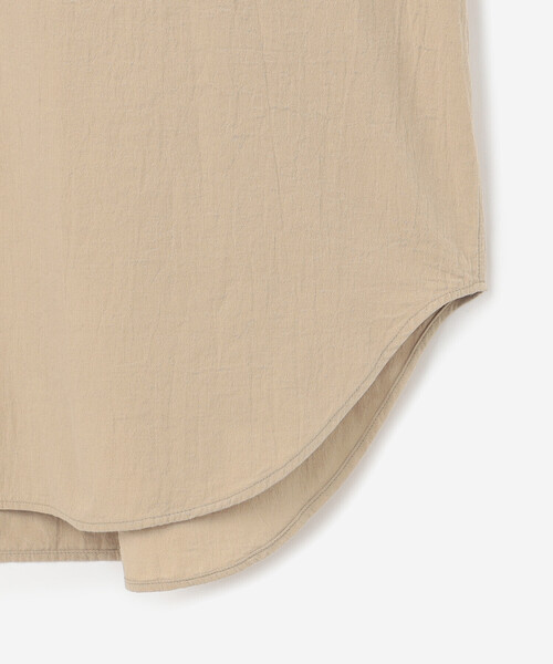 DANTON（ダントン）の「DANTON | バンドカラー 長袖チュニック WOMEN（シャツワンピース・レディース・ネイビー/ベージュ・36）」の14枚目の写真