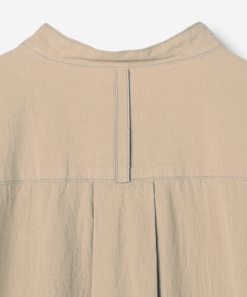 DANTON | バンドカラー 長袖チュニック WOMEN（シャツワンピース