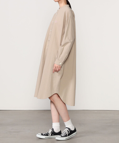 DANTON | バンドカラー 長袖チュニック WOMEN（シャツワンピース