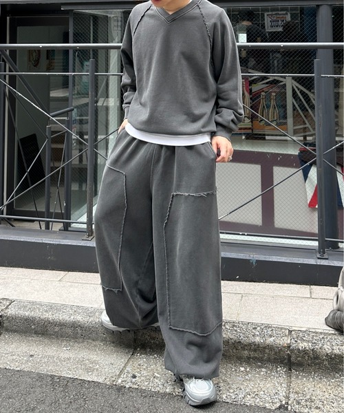ADAMASTE（アダマスト）の「pigment double knee sweat pants