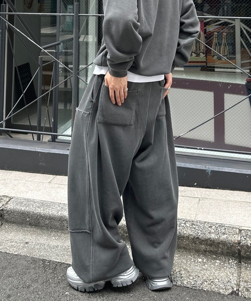 XU design pigment pantsピグメントスウェットパンツ Never mind the XU】set up design pigment pants / 【ネバー