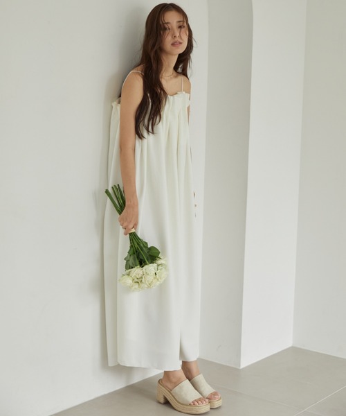 セール】デコルテギャザーキャミワンピース（ワンピース）｜ACYM