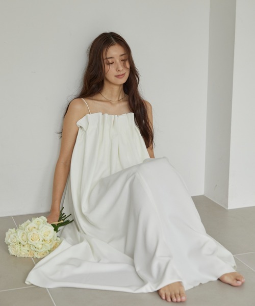 セール】デコルテギャザーキャミワンピース（ワンピース）｜ACYM