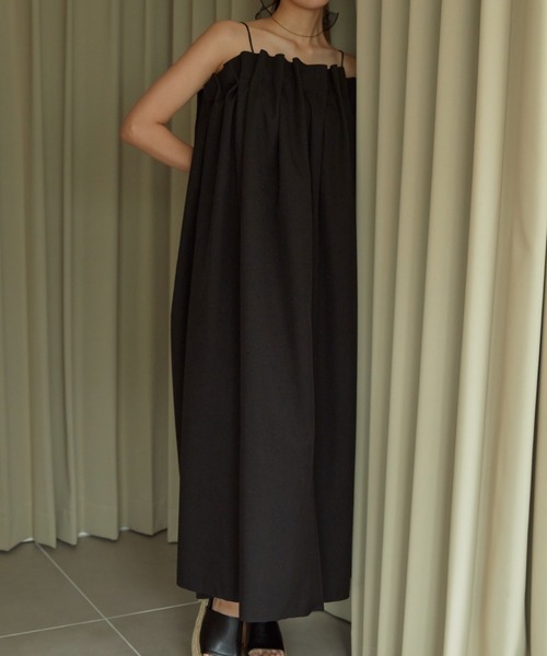 セール】デコルテギャザーキャミワンピース（ワンピース）｜ACYM