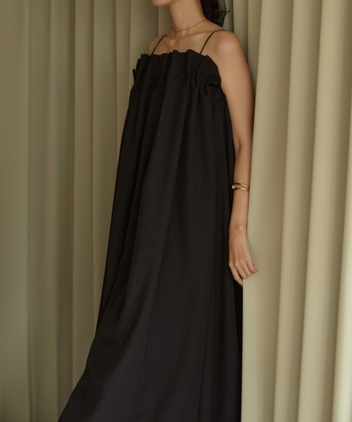 デコルテギャザーキャミワンピース（ワンピース）｜ACYM（アシーム）の