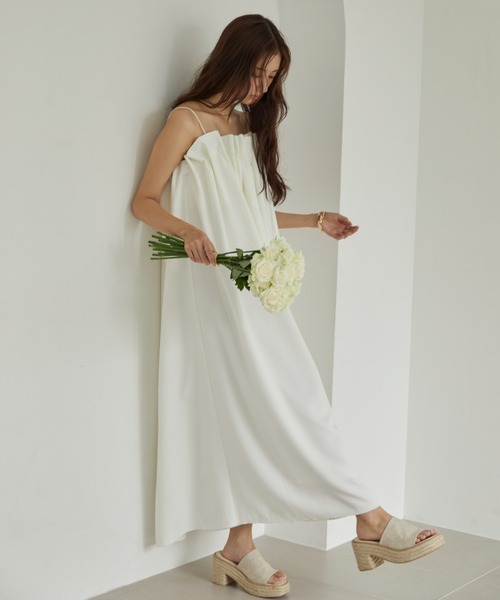 デコルテギャザーキャミワンピース（ワンピース）｜ACYM