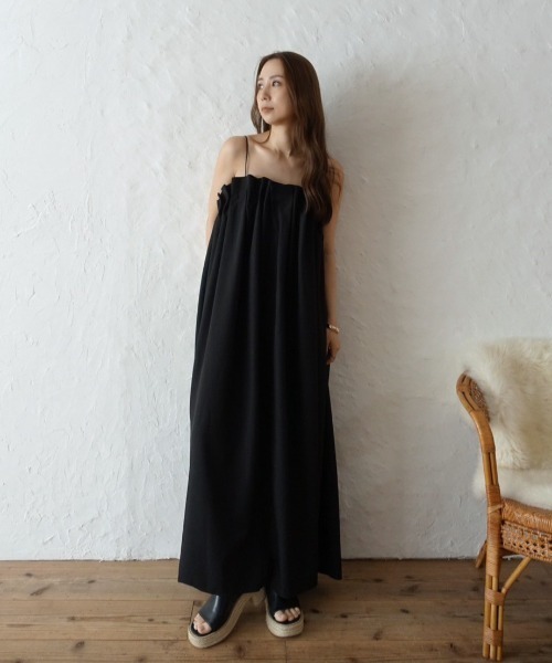 セール】デコルテギャザーキャミワンピース（ワンピース）｜ACYM