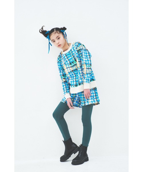 maarook(マルーク)の「千鳥PTふわかる裏毛キュロット(その他パンツ・キッズ・ブルー・130cm/120cm/110cm/90cm/100cm)」の4枚目の写真