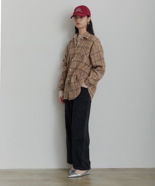 SEN TOKYO（セントーキョー）の「タータンチェックネルシャツ（シャツ/ブラウス・メンズ・ブラウン/ダークブルー/ベージュ/ダークブラウン/ブルー/ブラック×ブルー/ライトブルー/ブラック・LARGE/MEDIUM）」の19枚目の写真