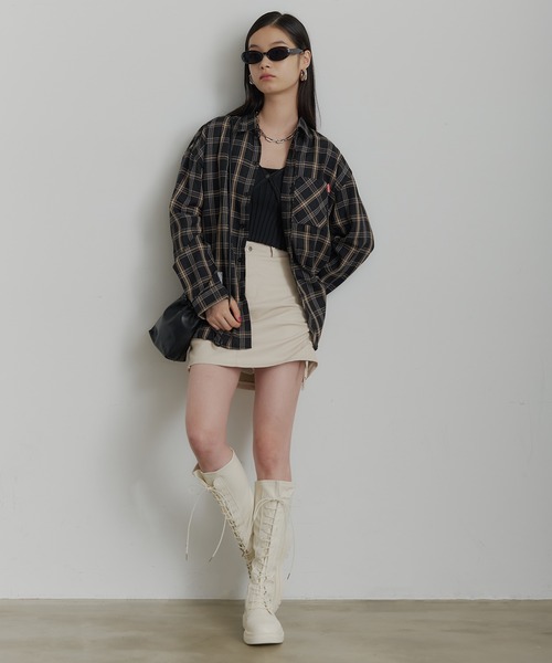 SEN TOKYO（セントーキョー）の「タータンチェックネルシャツ（シャツ/ブラウス・メンズ・ブラウン/ダークブルー/ベージュ/ダークブラウン/ブルー/ブラック×ブルー/ライトブルー/ブラック・LARGE/MEDIUM）」の18枚目の写真