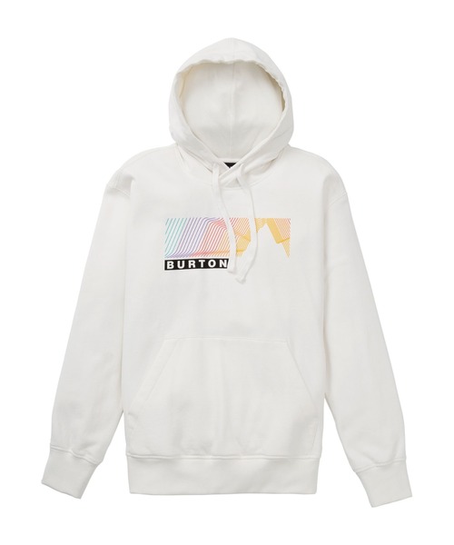 BURTON（バートン）の「Elmore プルオーバー フーディー（パーカー・メンズ・ホワイト/ブラック・S/L/M）」の2枚目の写真