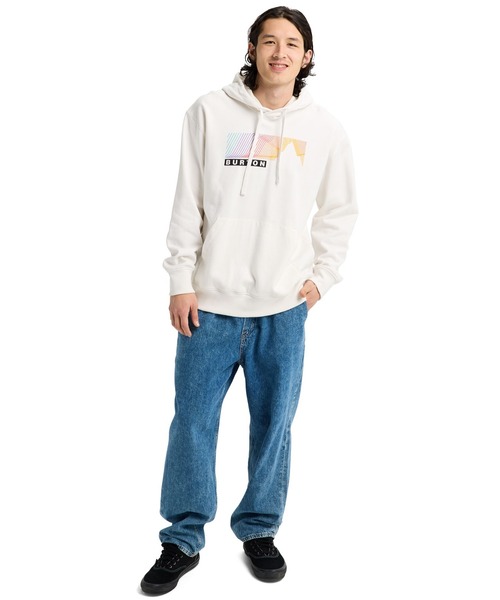 BURTON（バートン）の「Elmore プルオーバー フーディー（パーカー・メンズ・ホワイト/ブラック・S/L/M）」の5枚目の写真