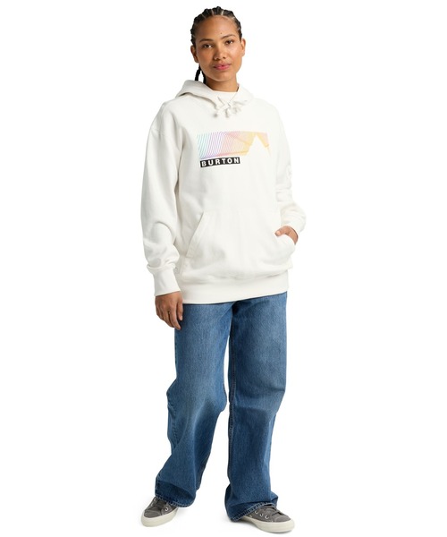 BURTON（バートン）の「Elmore プルオーバー フーディー（パーカー・メンズ・ホワイト/ブラック・S/L/M）」の6枚目の写真