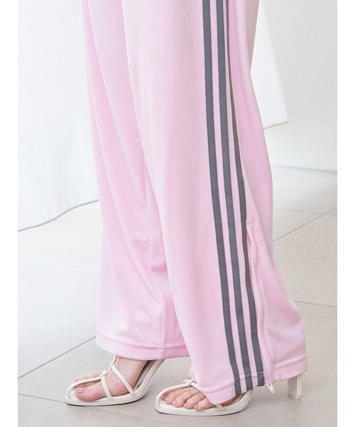 SNIDEL（スナイデル）の「【adidas Originals】FB TP VELOUR/ファイヤーバードトラックパンツベロア（その他パンツ・レディース・ピンク・XS/M）」の13枚目の写真