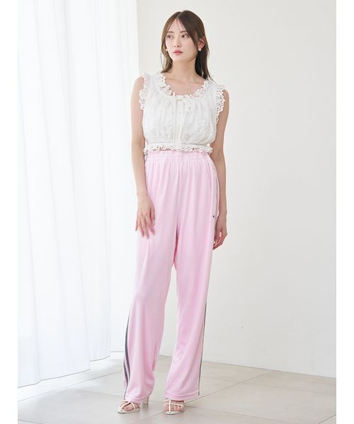 SNIDEL（スナイデル）の「【adidas Originals】FB TP VELOUR/ファイヤーバードトラックパンツベロア（その他パンツ・レディース・ピンク・XS/M）」の15枚目の写真