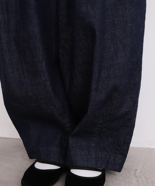 アトリエドゥサボン　たっぷりタックデニム たっぷりタックデニムパンツ（デニムパンツ）｜l'atelier du