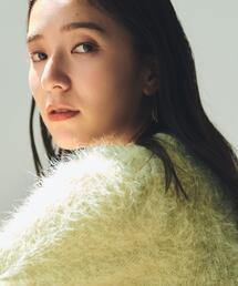 【大人の魅力引き出す】5分袖フェザーニット/洗える