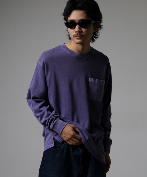 JEMORGAN(ジェーイーモーガン)の「JEMORGAN ヘビーウェイト天竺ピグメントロンT(Tシャツ/カットソー・メンズ・パープル/オフホワイト/ベージュ/ブラック/グリーン・XL/L/M)」の21枚目の写真