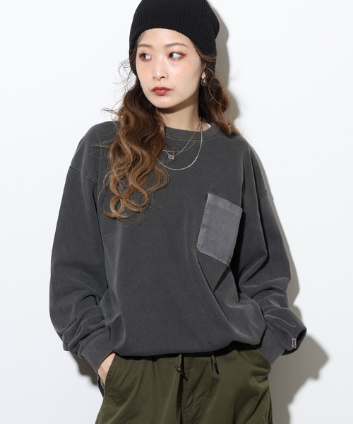 JEMORGAN(ジェーイーモーガン)の「JEMORGAN ヘビーウェイト天竺ピグメントロンT(Tシャツ/カットソー・メンズ・パープル/オフホワイト/ベージュ/ブラック/グリーン・XL/L/M)」の18枚目の写真