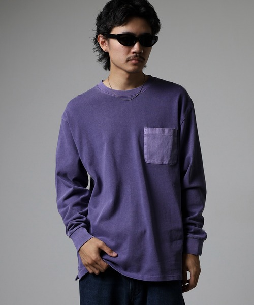 JEMORGAN(ジェーイーモーガン)の「JEMORGAN ヘビーウェイト天竺ピグメントロンT(Tシャツ/カットソー・メンズ・パープル/オフホワイト/ベージュ/ブラック/グリーン・XL/L/M)」の20枚目の写真