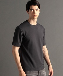 【ex/tra】ワッフルニット ドビー半袖Tシャツ