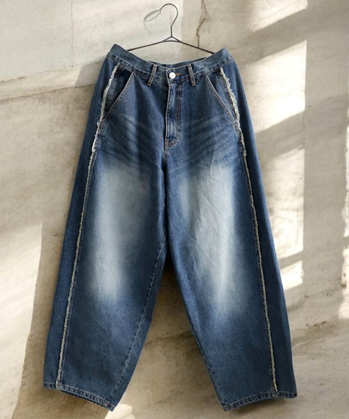 antiqua(アンティカ)の「フリンジ デニムパンツ(デニムパンツ・レディース・ブルー系その他・L/M)」の15枚目の写真