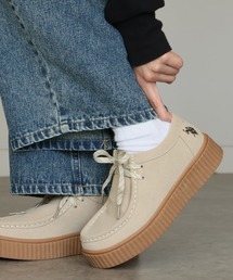 U.S. POLO ASSN.(ユーエスポロアッスン)の【U.S. POLO ASSN./ユーエスポロアッスン】ワンポイント刺繍 フェイクスウェード  チャッカブーツ(モカシン/デッキシューズ)
