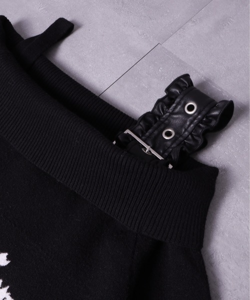 Crossオフショルジャガードニット（ニット/セーター）｜Amilige