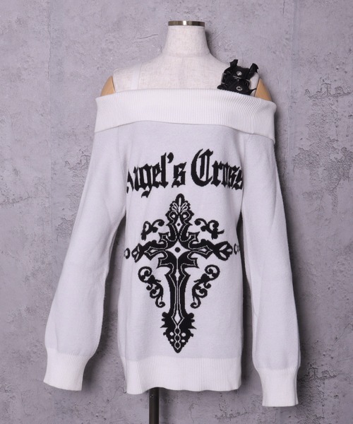 Crossオフショルジャガードニット（ニット/セーター）｜Amilige