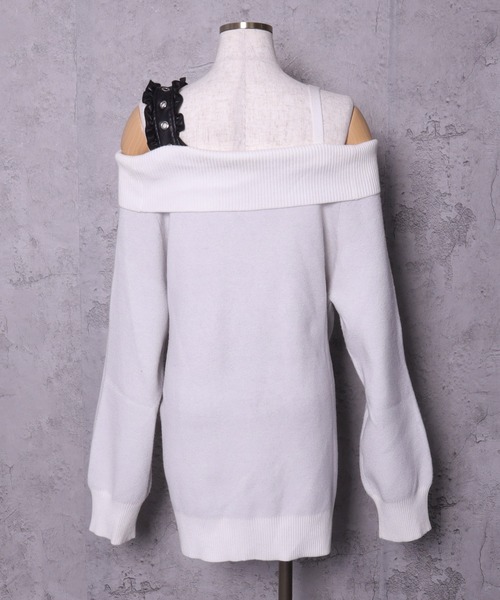 Crossオフショルジャガードニット（ニット/セーター）｜Amilige