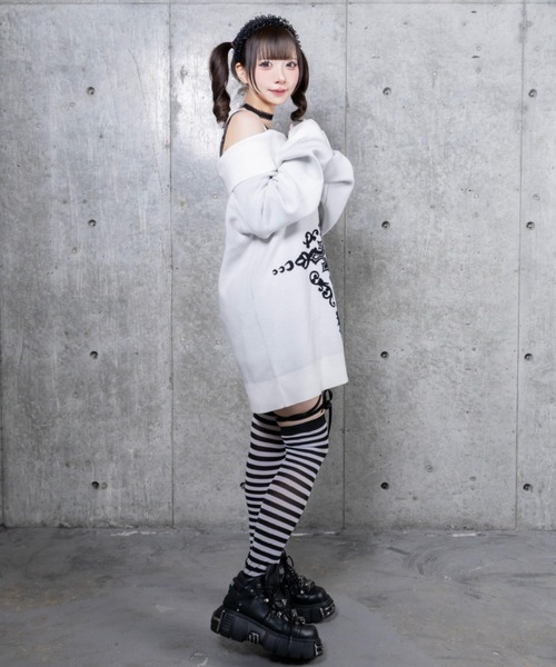 Crossオフショルジャガードニット（ニット/セーター）｜Amilige