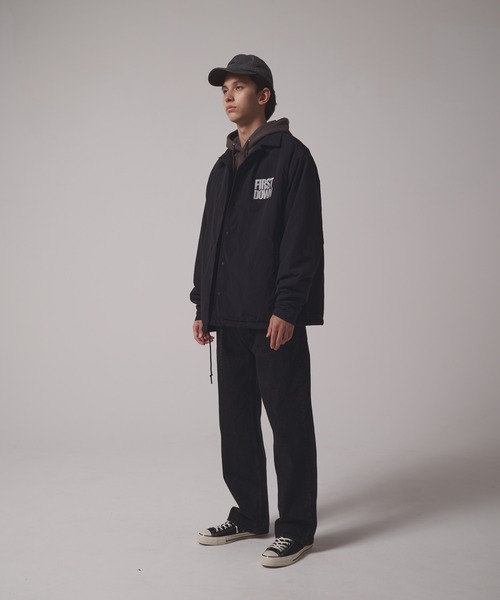 FIRST DOWN（ファーストダウン）の「ライニング ボアフリース コーチジャケット（ブルゾン・メンズ・ブラック/ネイビー・M/XL/L）」の15枚目の写真
