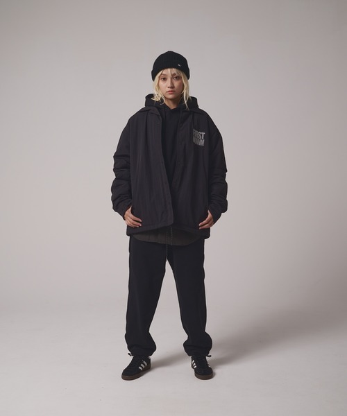 FIRST DOWN（ファーストダウン）の「ライニング ボアフリース コーチジャケット（ブルゾン・メンズ・ブラック/ネイビー・M/XL/L）」の19枚目の写真