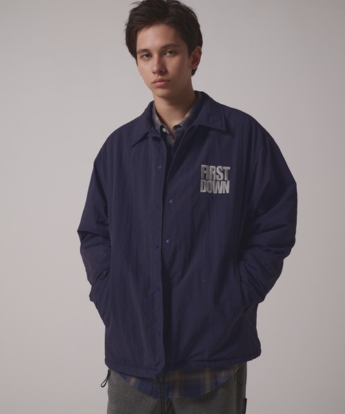 FIRST DOWN（ファーストダウン）の「ライニング ボアフリース コーチジャケット（ブルゾン・メンズ・ブラック/ネイビー・M/XL/L）」の20枚目の写真