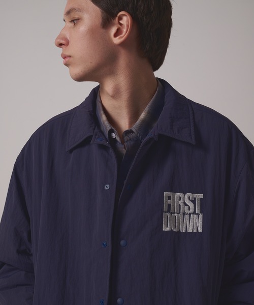 FIRST DOWN（ファーストダウン）の「ライニング ボアフリース コーチジャケット（ブルゾン・メンズ・ブラック/ネイビー・M/XL/L）」の21枚目の写真