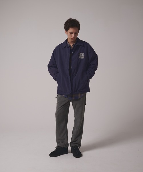 FIRST DOWN（ファーストダウン）の「ライニング ボアフリース コーチジャケット（ブルゾン・メンズ・ブラック/ネイビー・M/XL/L）」の12枚目の写真