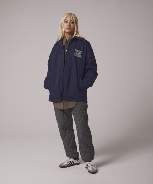 FIRST DOWN（ファーストダウン）の「ライニング ボアフリース コーチジャケット（ブルゾン・メンズ・ブラック/ネイビー・M/XL/L）」の13枚目の写真