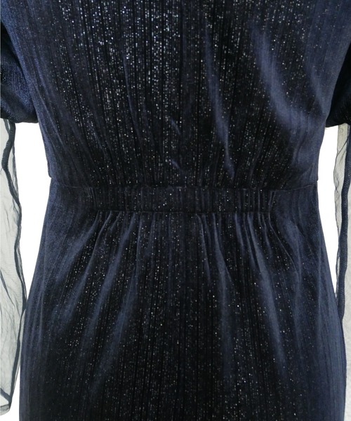 My shawty(マイシャウティー)の「lame velvet dress(ドレス・レディース・ブラック/ネイビー/レッド・SMALL/MEDIUM)」の21枚目の写真