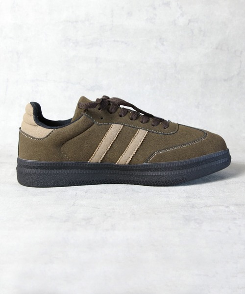 ８(eight)（エイト）の「2本ラインレトロスニーカー（スニーカー・メンズ・ブラック/グレー/カーキ・25.0cm/25.5cm/26.0cm/26.5cm/27.0cm/28.0cm）」の13枚目の写真